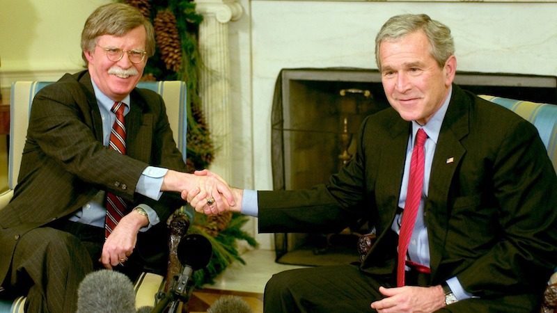 Click to enlarge GW Bush & John Bolton
