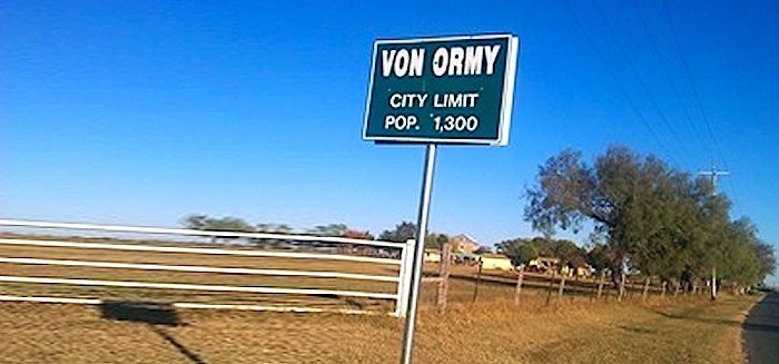 Von Ormy sign
