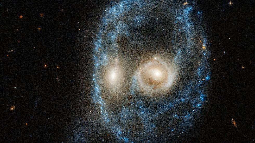 Hubble Halloween galaxy face