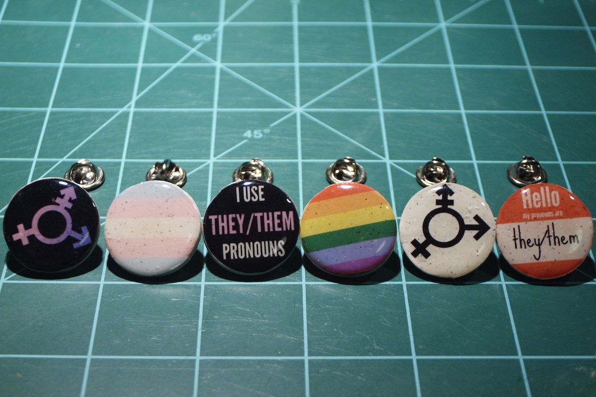 LGBT symbols pins