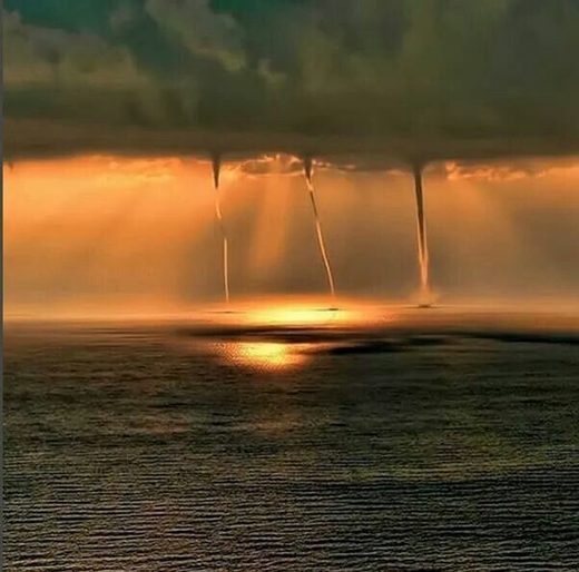 Click to enlarge Waterspout on the Mediterranean