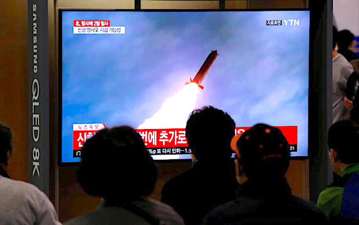 Watching missile launch