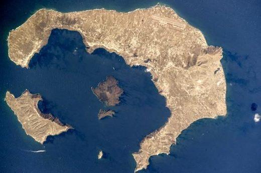 Remains of Thera caldera