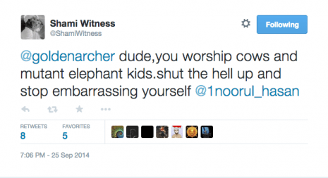 Click to enlarge tweet expose shami witness