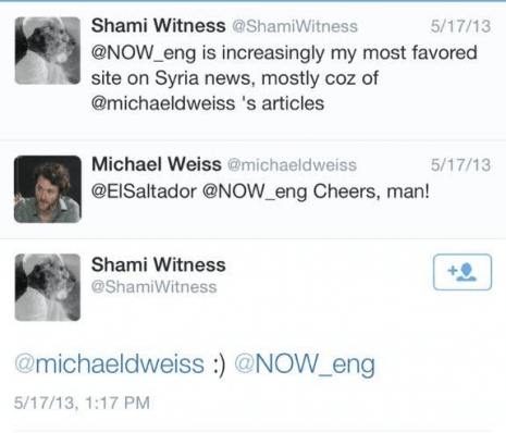 Click to enlarge shamiwitness michael weiss isis syria