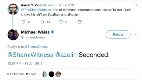 zelin weiss shamiwitness isis syria