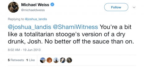 Click to enlarge weiss threat landis syria twitter