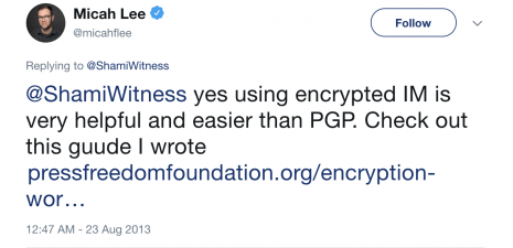 Click to enlarge micah lee shamiwitness privacy syria