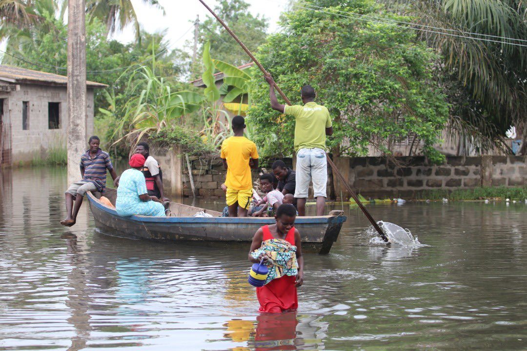 Click to enlarge Flooding in Maritime Region, Togo, late October 2019.