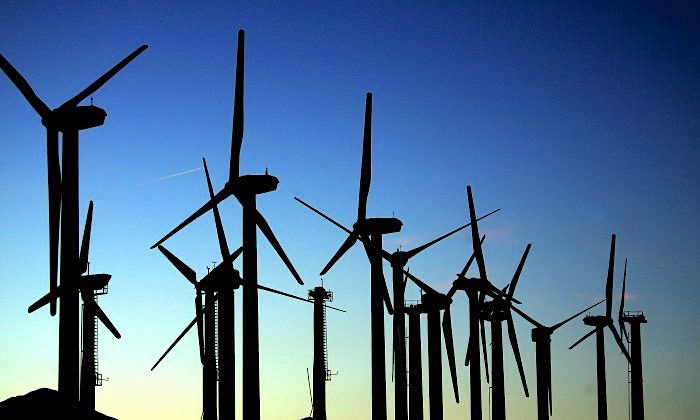Click to enlarge Wind turbines
