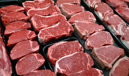steaks butcher display
