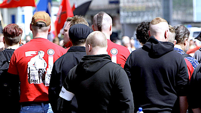 Click to enlarge Far-right rally