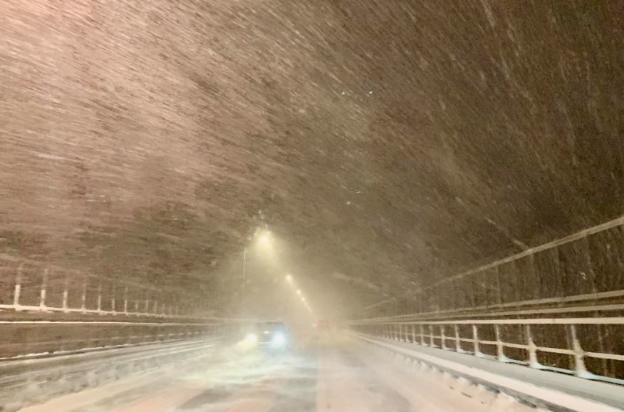 Click to enlarge Snow showers in Norway