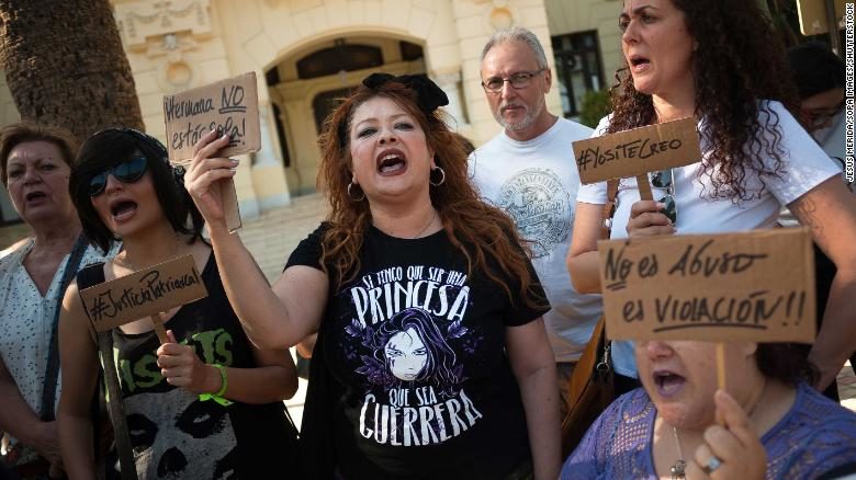 Barcelona rape protest