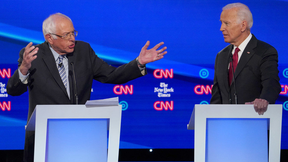 Click to enlarge Bernie Sanders - Joe Biden
