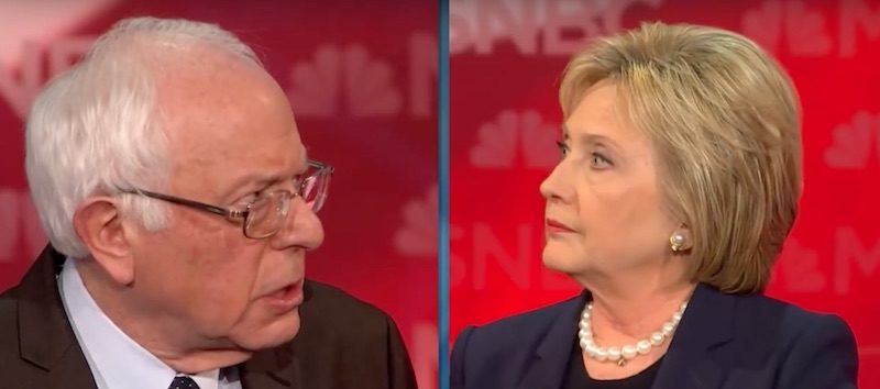 Click to enlarge Sanders Clinton debate