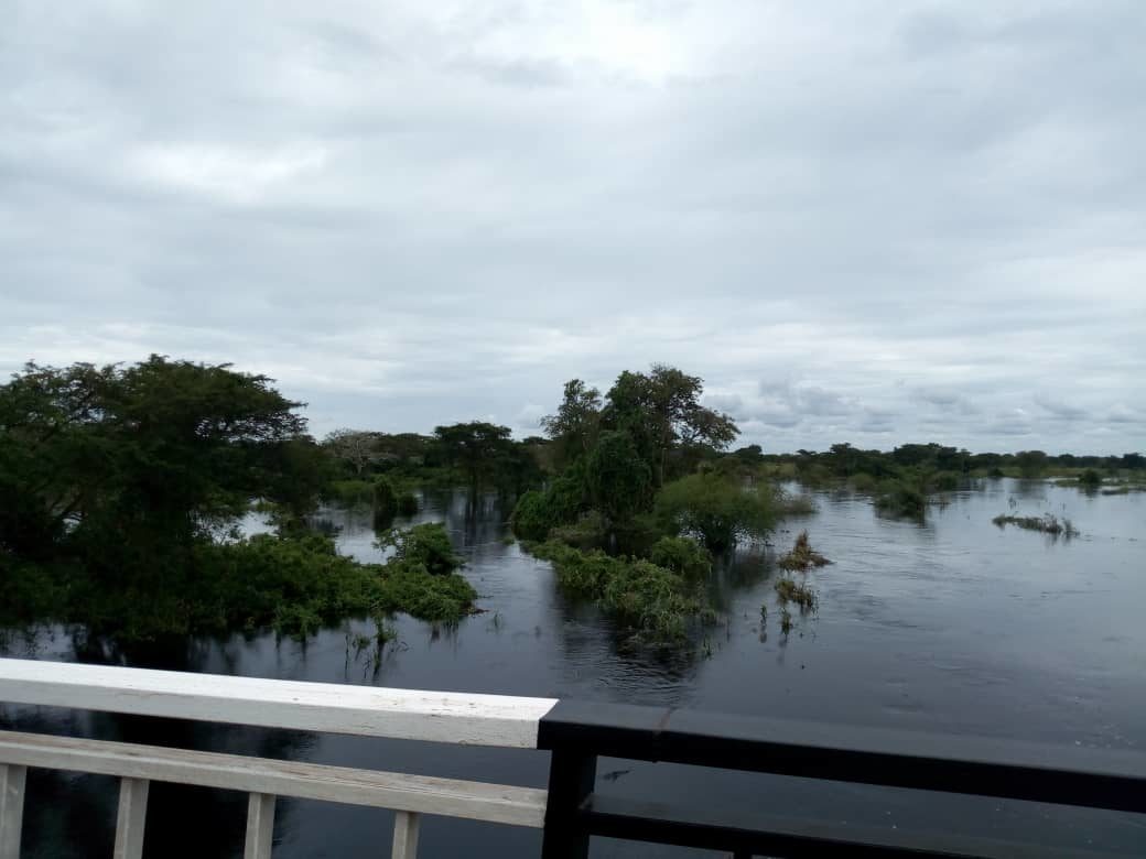 River Kafu by our disaster preparedness team indicates that the water level has risen by 10m from it's normal level