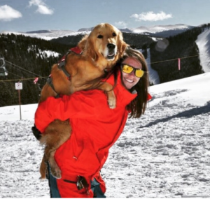 Click to enlarge Lauren Gotthelf and her service dog