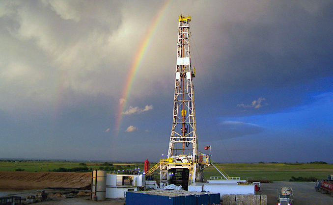 fracking rig