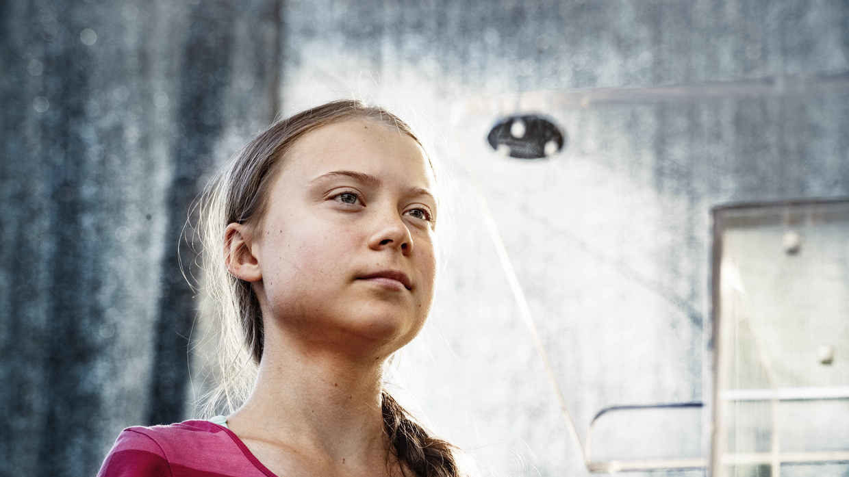 greta thunberg mural