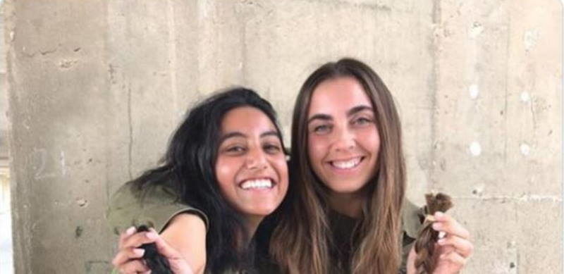 Click to enlarge IDF donate hair cancer