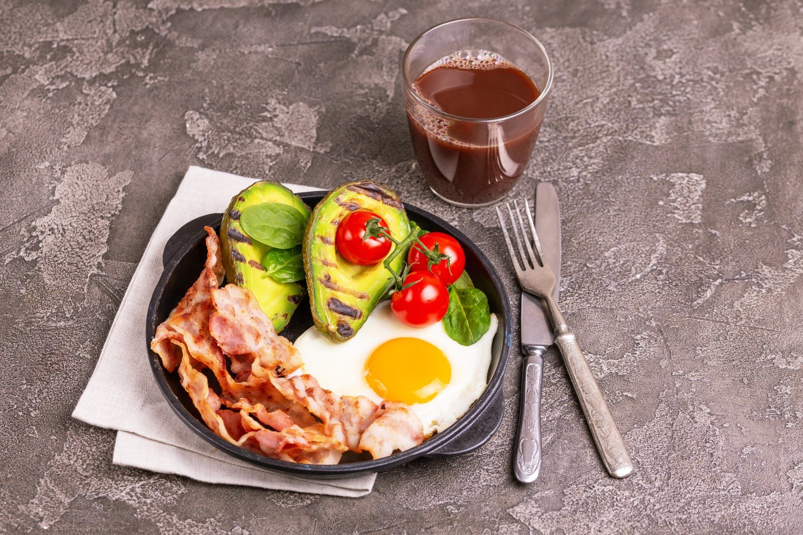 Click to enlarge low carb breakfast