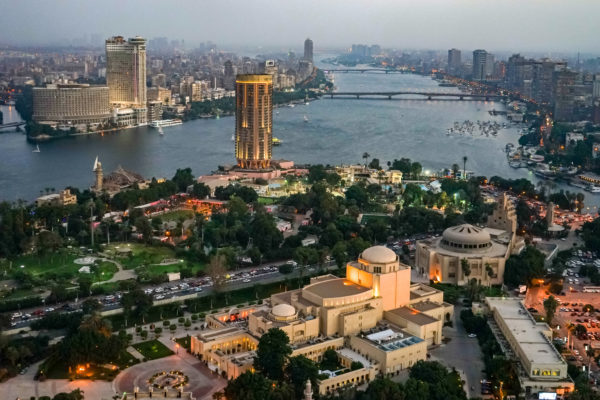 The Nile River in Cairo, Egypt