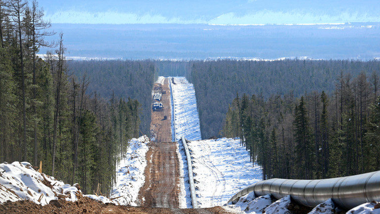 Siberia gas pipeline