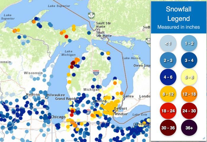 snow map