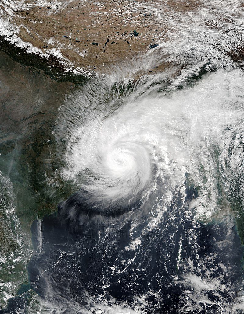 Tropical Cyclone Bulbul approaching West Bengal