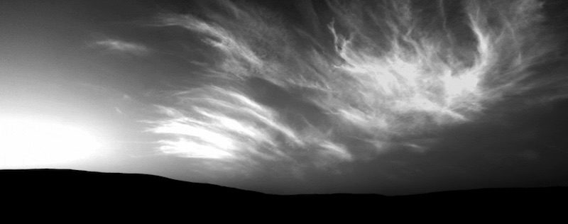 Click to enlarge Clouds on Mars
