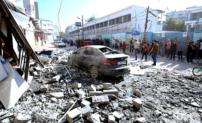 Gaza City rubble