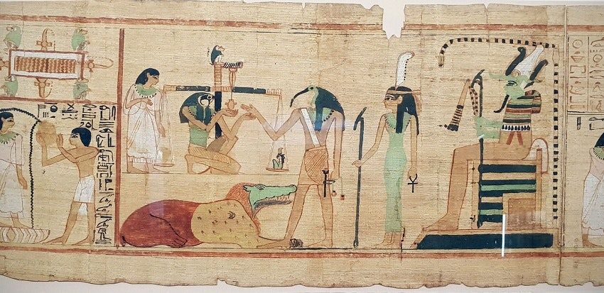 Click to enlarge Egyptian Book of the Dead Depiction