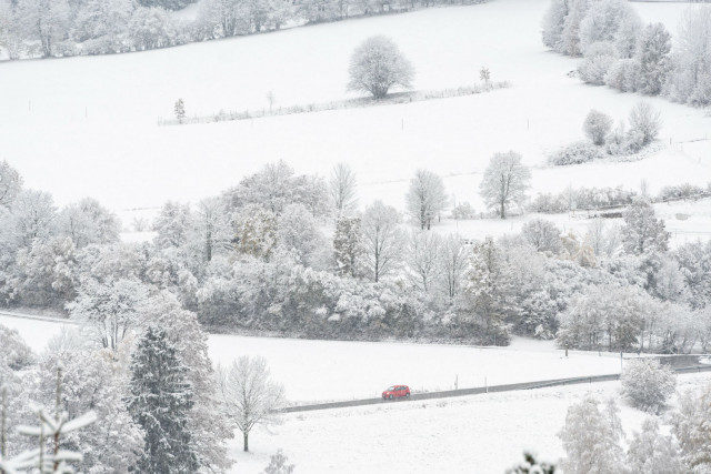 Click to enlarge St. Englmar in the Bavarian Forest on Wednesday.