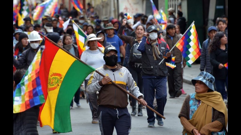 Morales supporters march La Paz