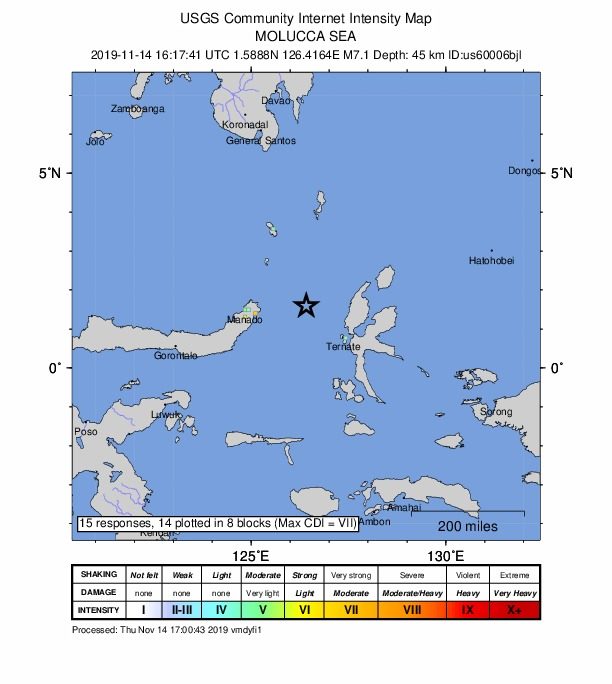 Click to enlarge Molucca Quake
