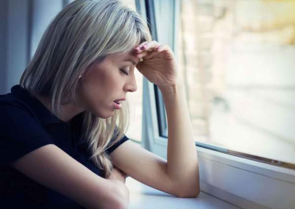 Stressed woman