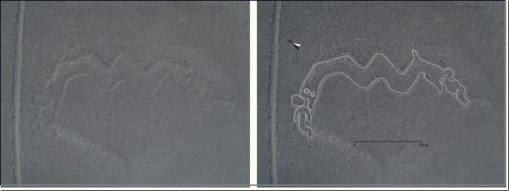 Click to enlarge Snake and Humanoid Glyph