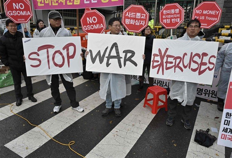 south korea protest