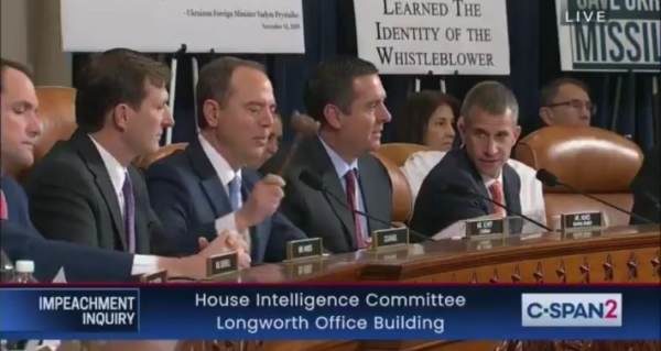 Click to enlarge schiff gavel impeachment hearing