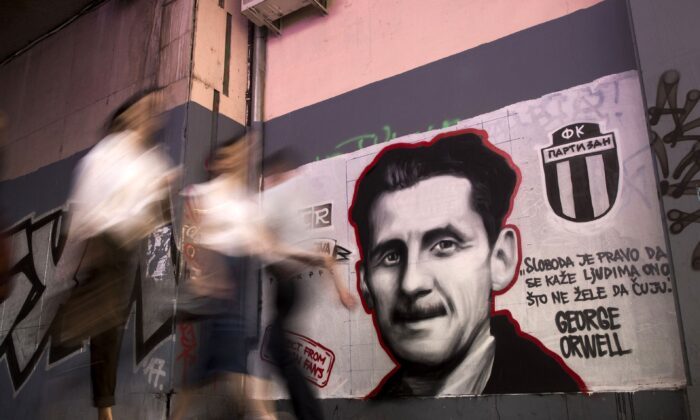 Click to enlarge orwell mural