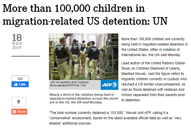 Click to enlarge migrant children