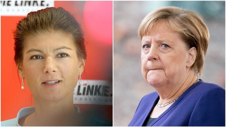 Click to enlarge Wagenknecht Merkel