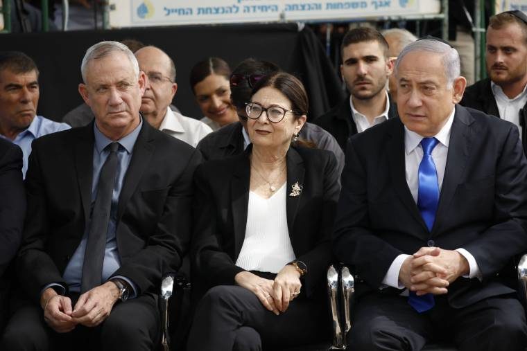Click to enlarge Gantz netanyahu