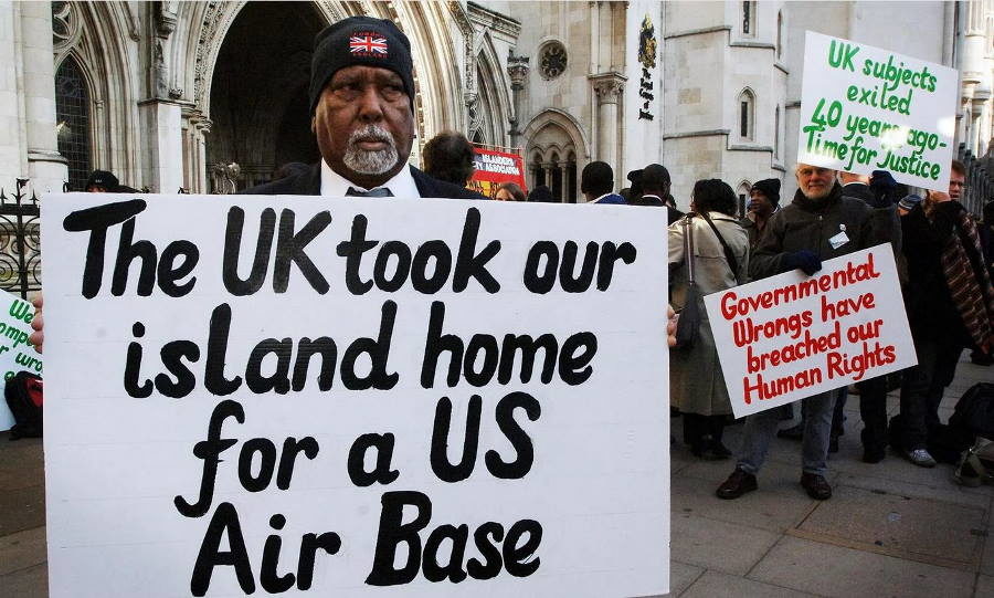 chagos island protester