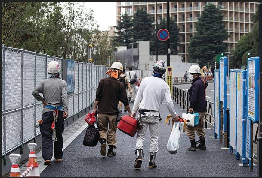 construction workers japan