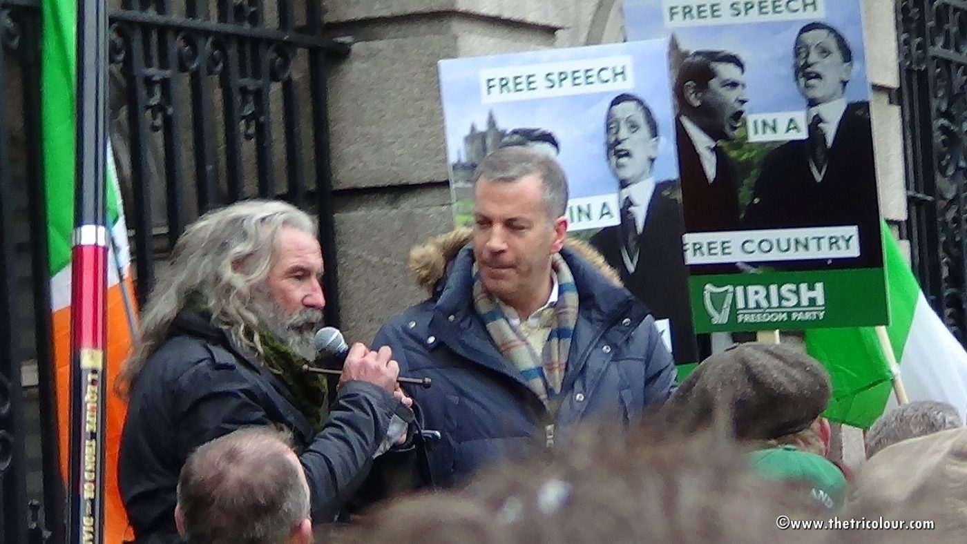 Click to enlarge protest dublin free speech
