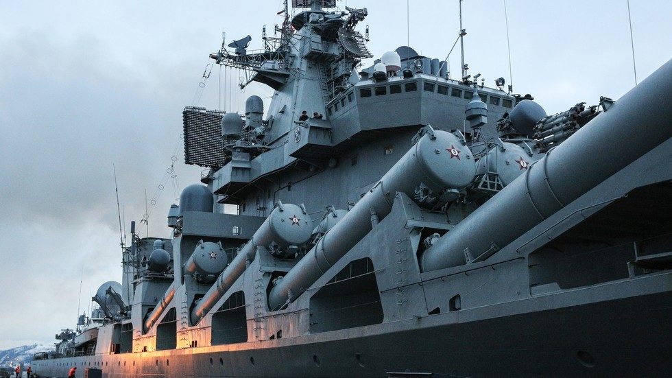 Click to enlarge Russia cruiser Marshal Ustinov
