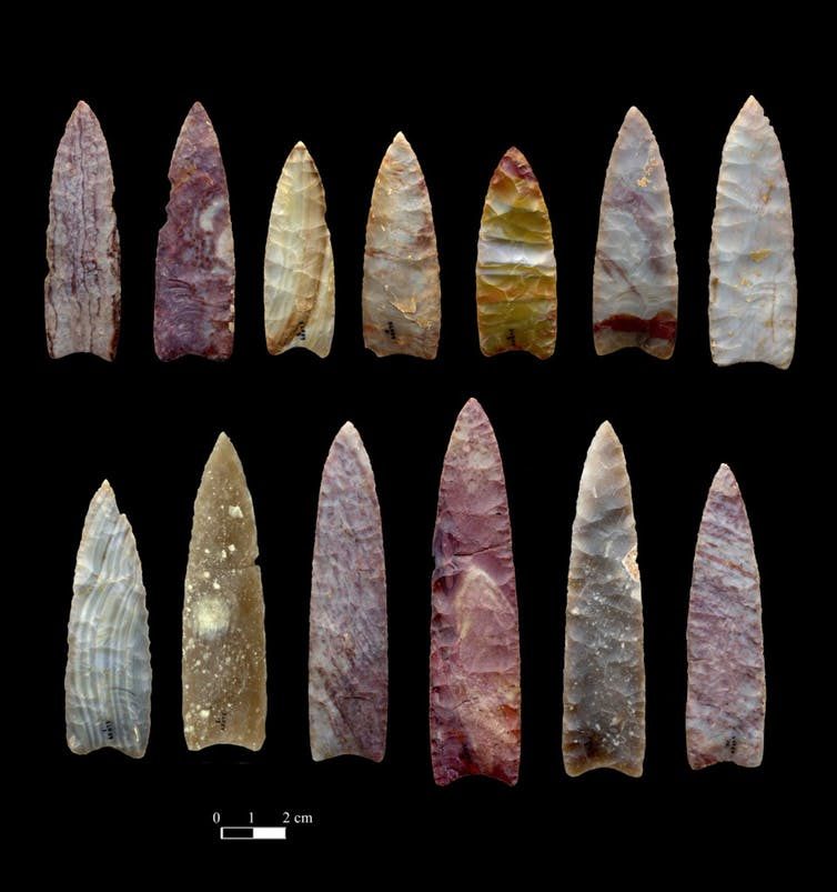 Click to enlarge spear points