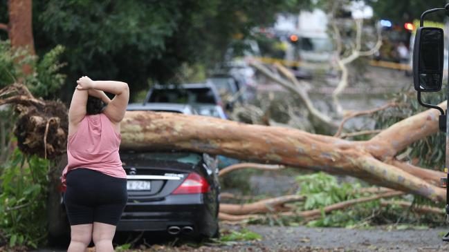 Click to enlarge The storm lasted only a matter of minutes, but the damage is extensive.